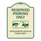 Signmission Designer Series-Resident Parking Unauthorized Vehicles Towed Away With Gr, 24" x 18", TG-1824-9897 A-DES-TG-1824-9897 - alternate 1